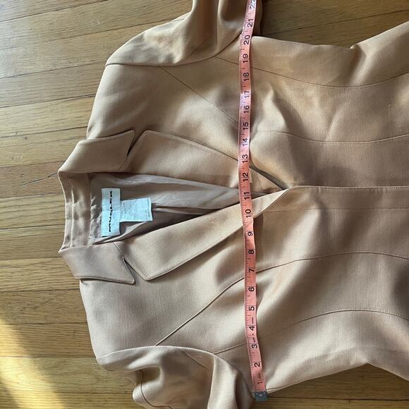 90s Vintage Thierry Mugler Peach Wool Blend Suit - Picture 15 of 16